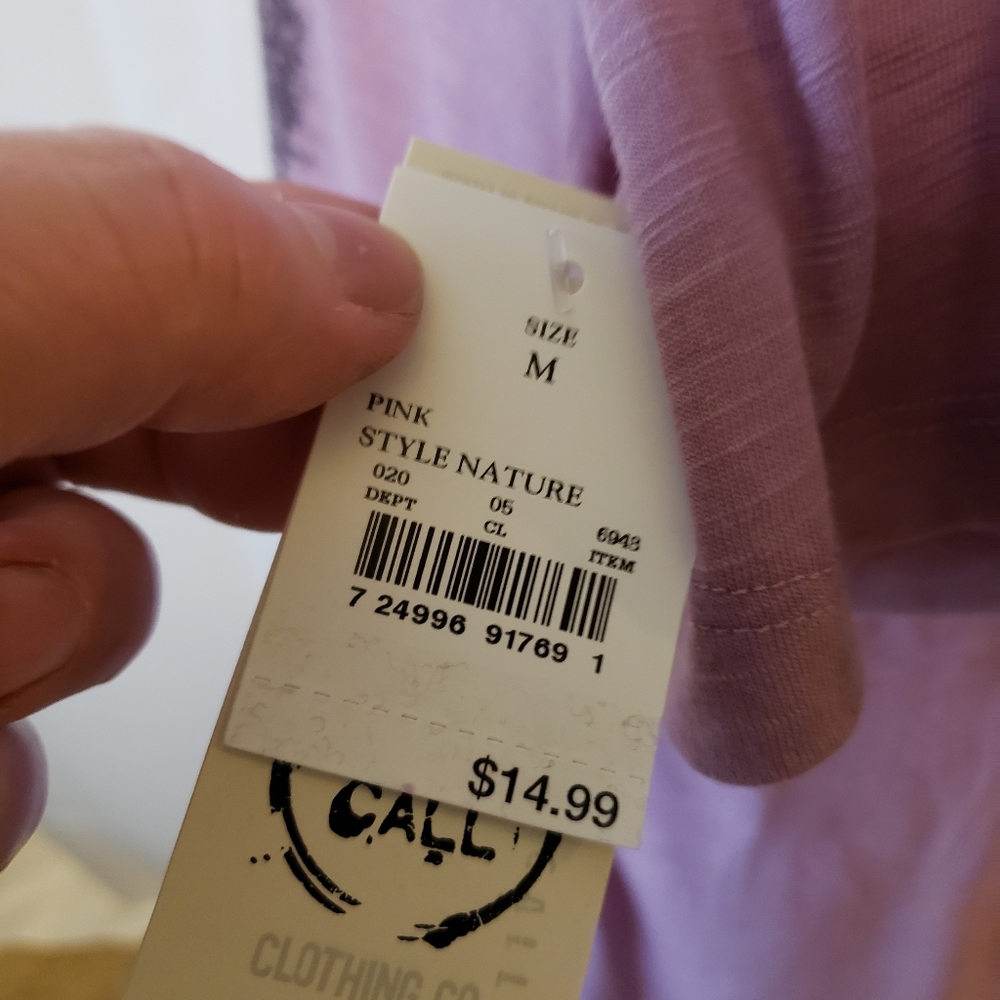 Women's Sleep Short Sleeve Shirt M - Picture 2 of 5